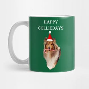 Happy Colliedays Christmas Collie Mug